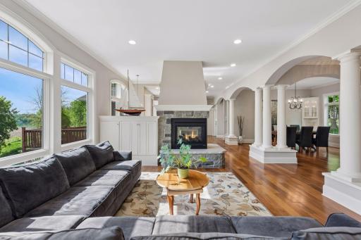 Another view from the living room showcasing the view and the layout.