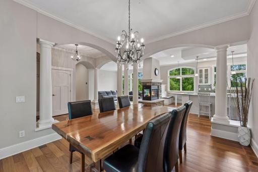 Host with ease! The open layout ensures a flawless transition between the dining room, living area, and kitchen, keeping everyone connected.