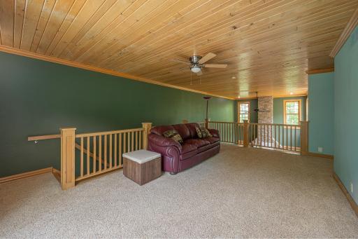 Upstairs family room that overlooks the living room