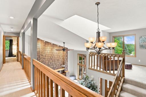 View from the hall leading to 3 of the bedrooms upstairs