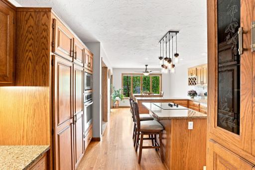 View of walking into the kitchen from the hall/dinning area