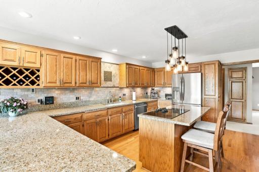 Kitchen with stainless steal appliances and plenty of storage!