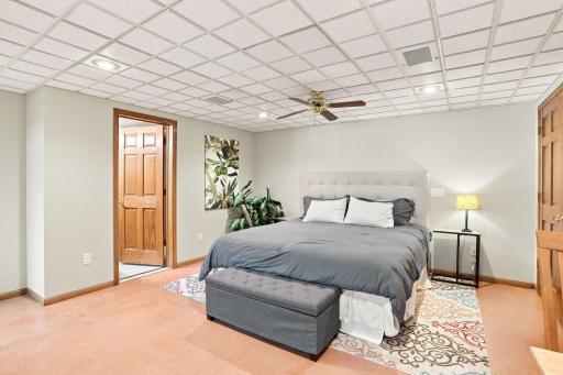 5th bedroom of the home with it's own bathroom!