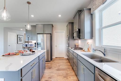 Lots of cabinet and storage space for all your needs. Model picture shown.