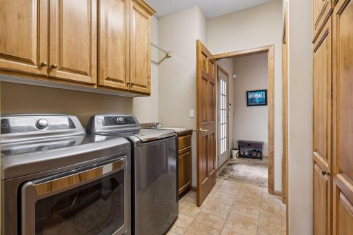 Main floor laundy allows true one-level living