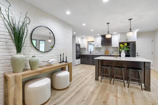 Beautiful luxury flooring, modern finishes, and meticulous attention to detail make this kitchen not only the heart of the homeâbut the centerpiece of the entire renovation. This remarkable space delivers both luxury and comfort in equal measure.