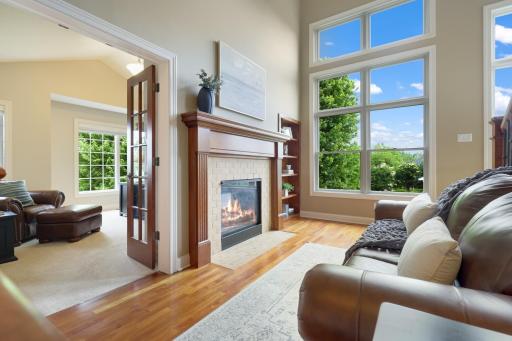 Large windows allow for plenty of natural light