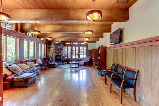 The lodge's second room for a more private setting