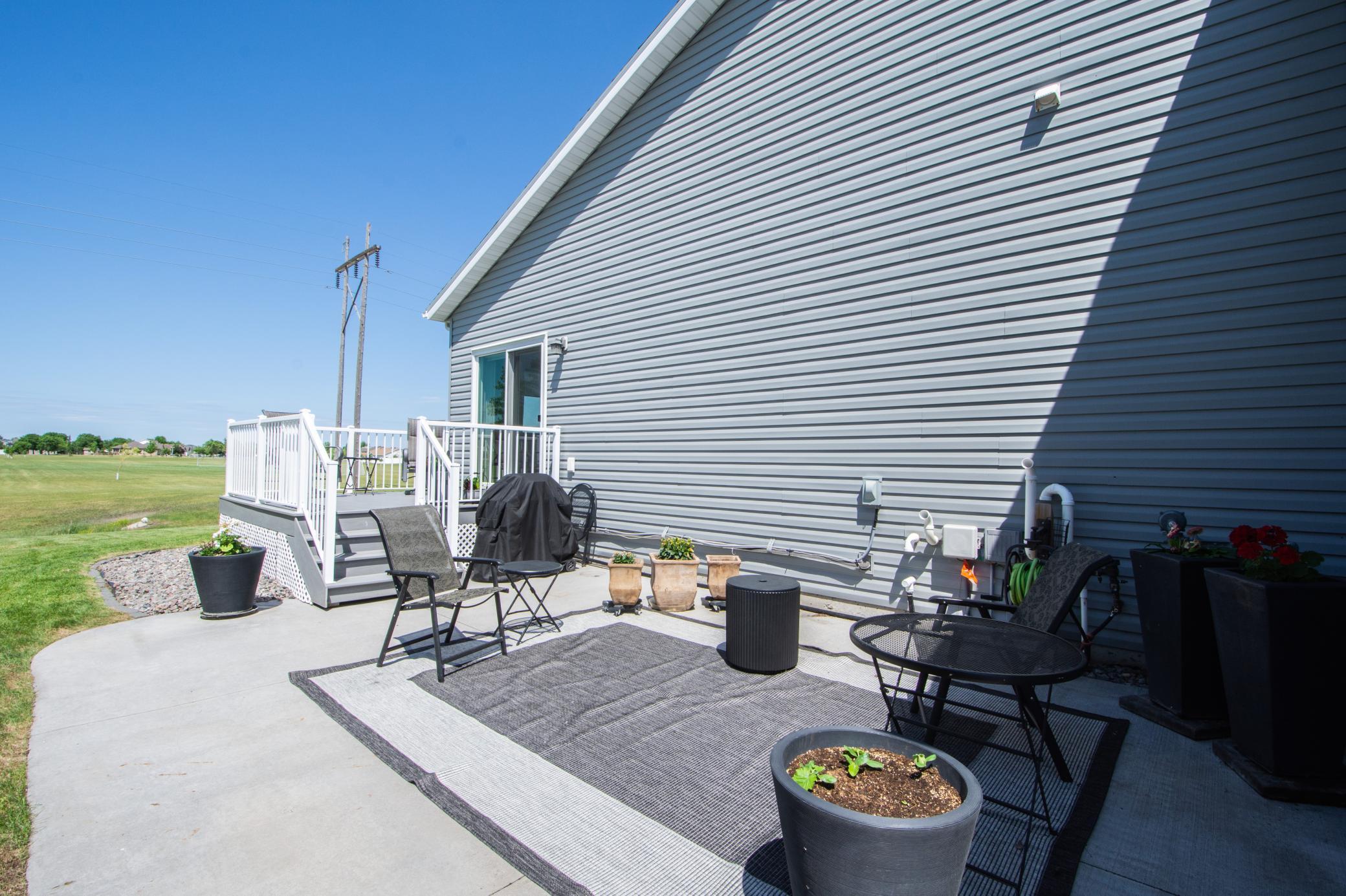 Poured Cement Patio