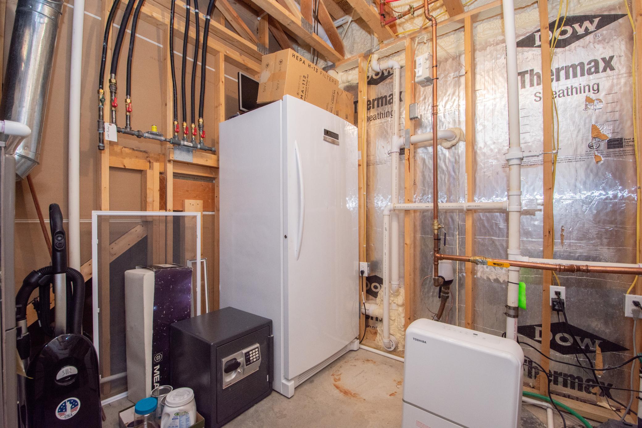 Utilities & Storage in Lower Level
