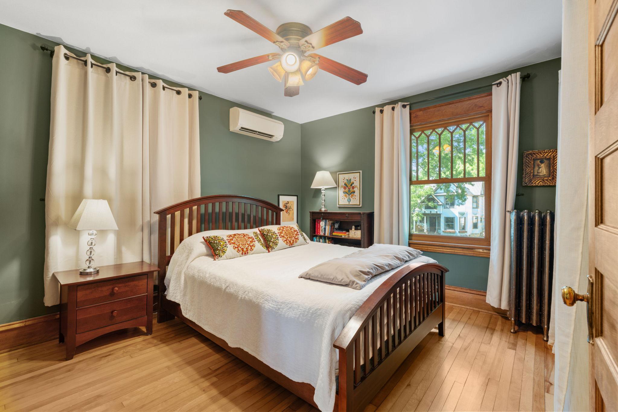 One of three upper level bedrooms