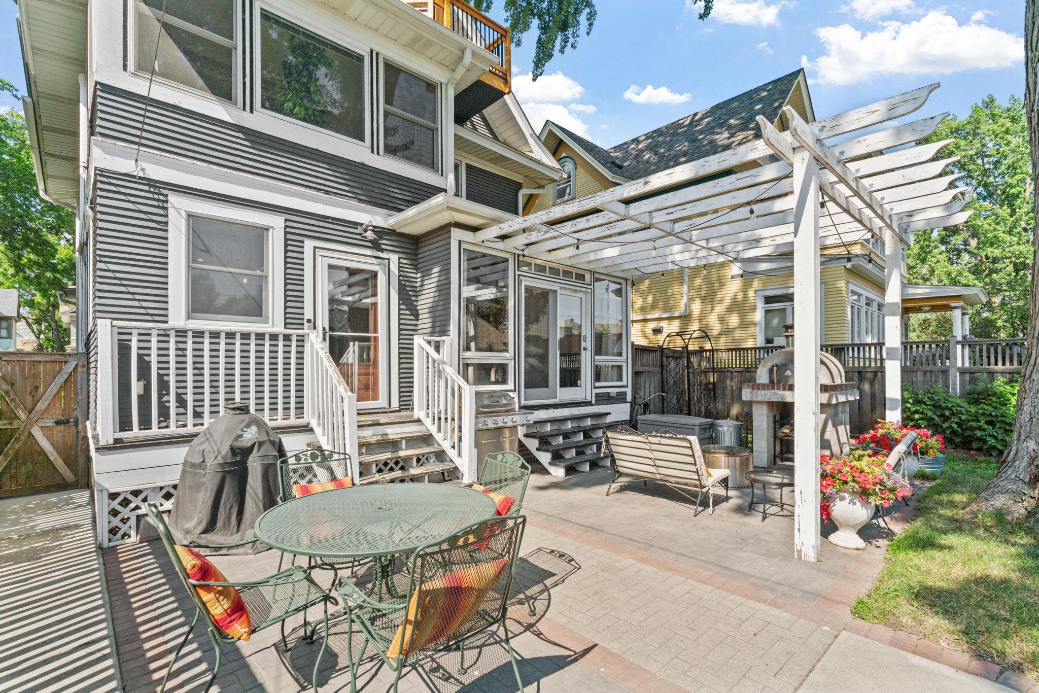Spacious patio
