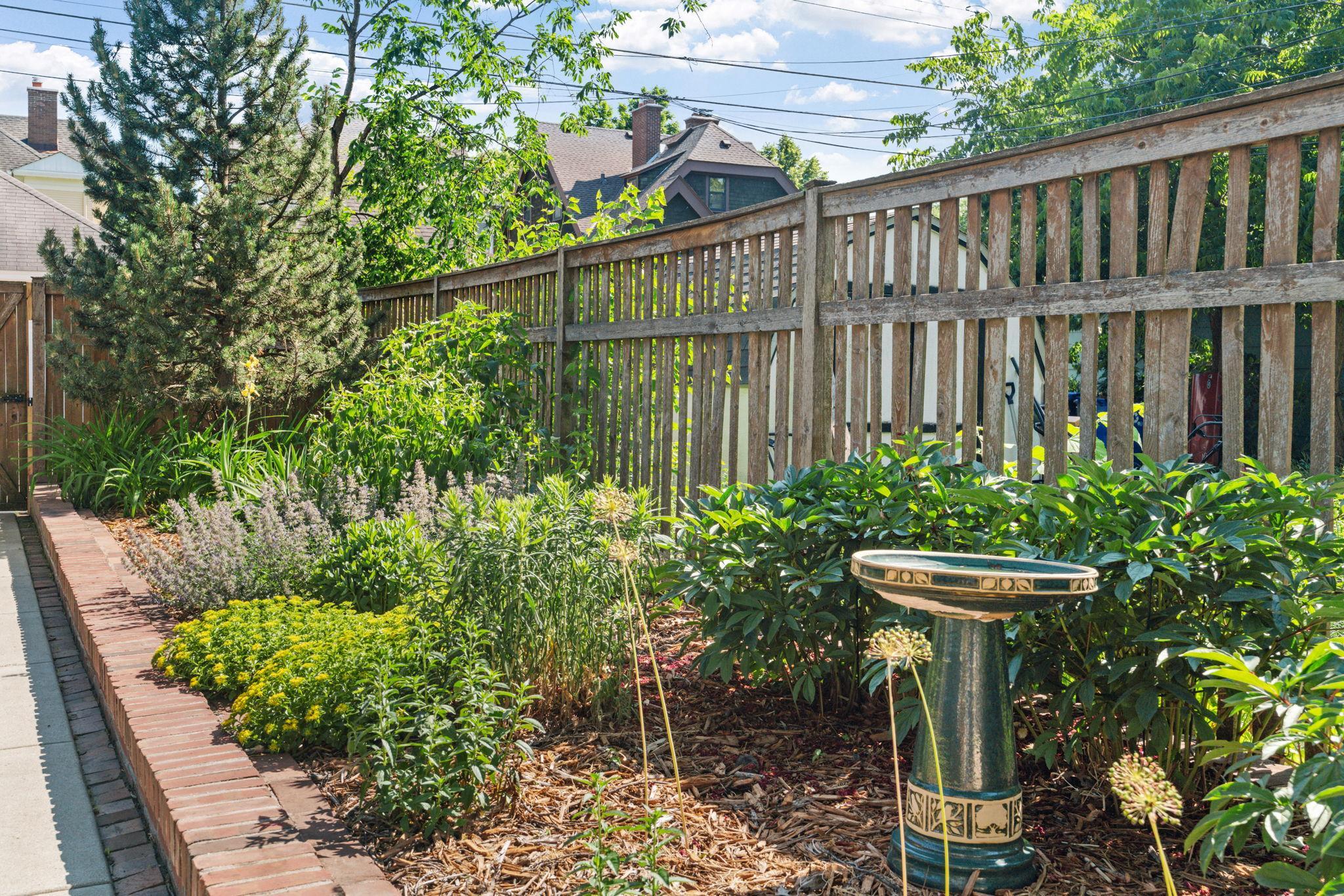 You'll appreciate the green space in the backyard