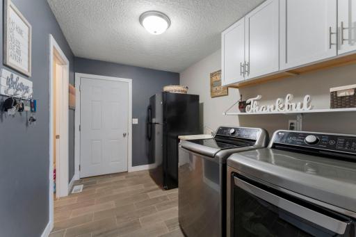 This view is on the main floor and shows the door to the garage.