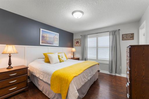 Stylish wood accent wainscot adds a modern appeal