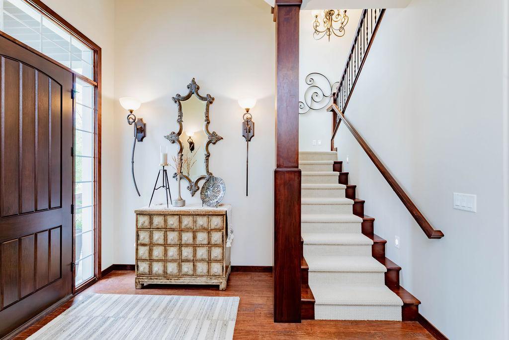 First set of stairs
