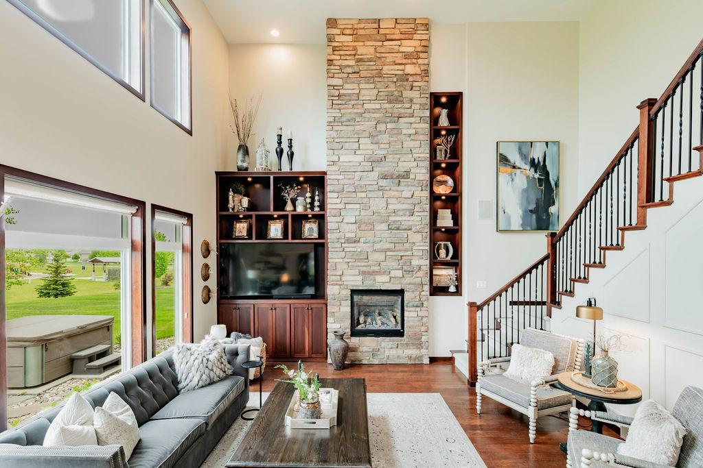 Two story great room