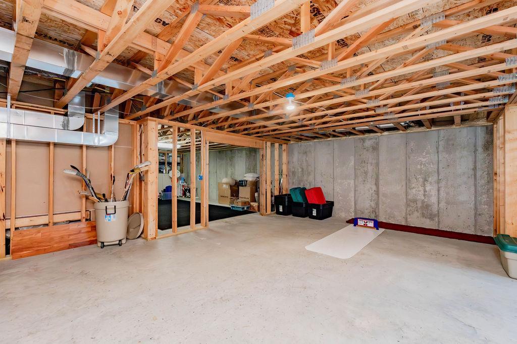 Unfinished basement