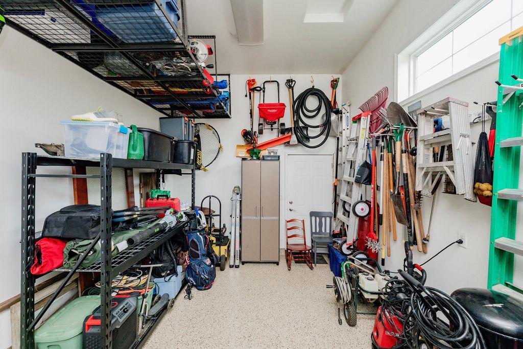 Additional shop off garage