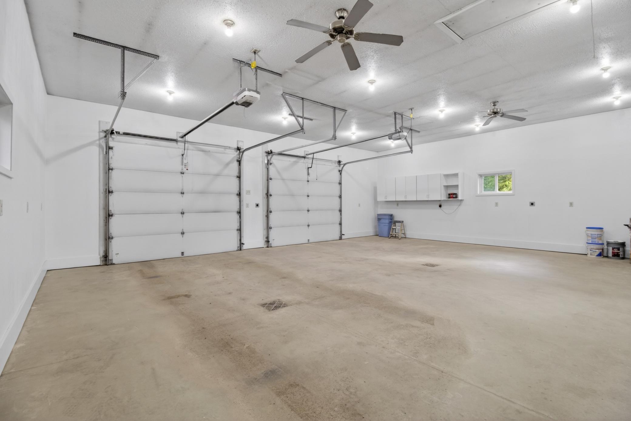 Interior Two Stall Detached Garage