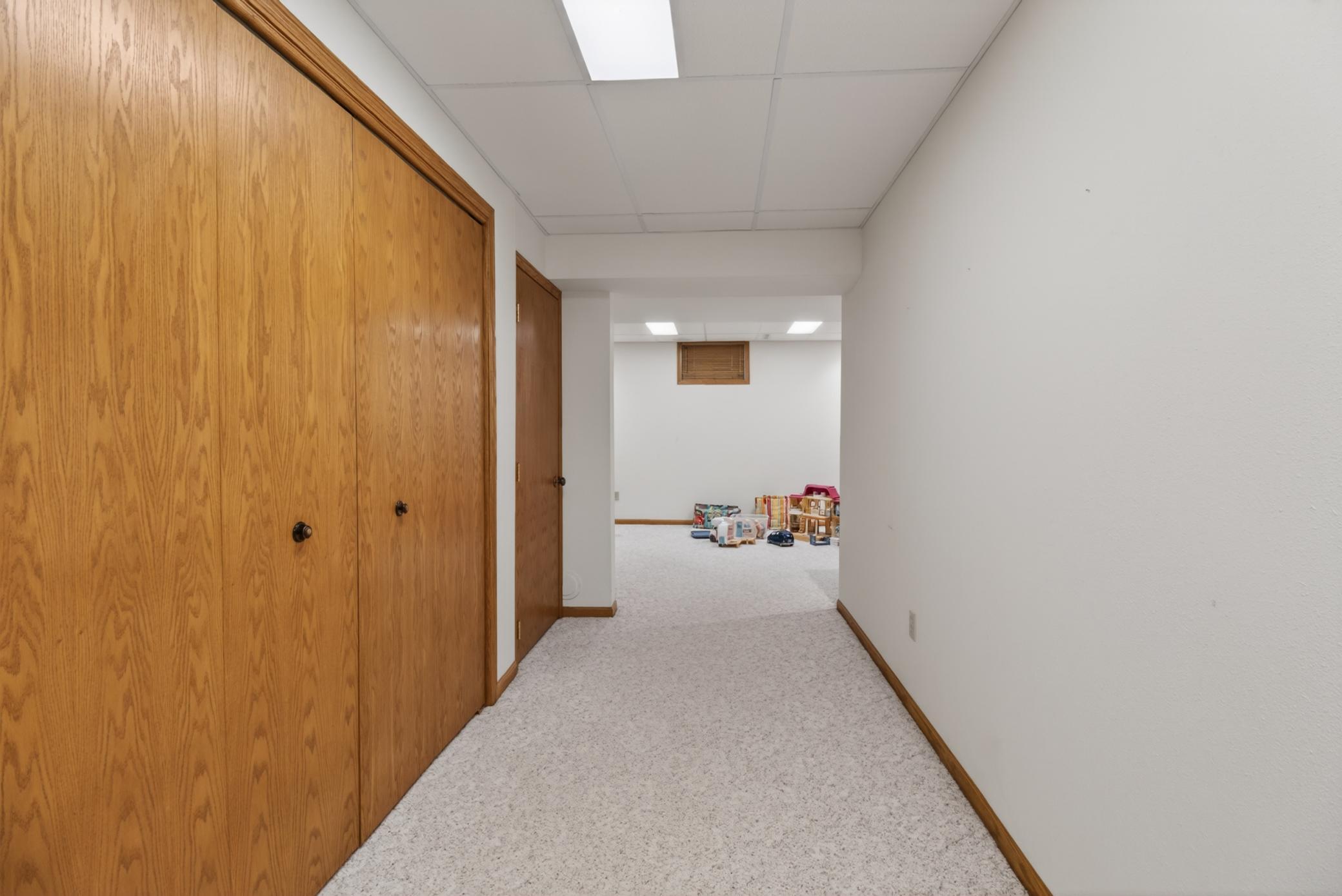 Hallway to Lower Level Family Room
