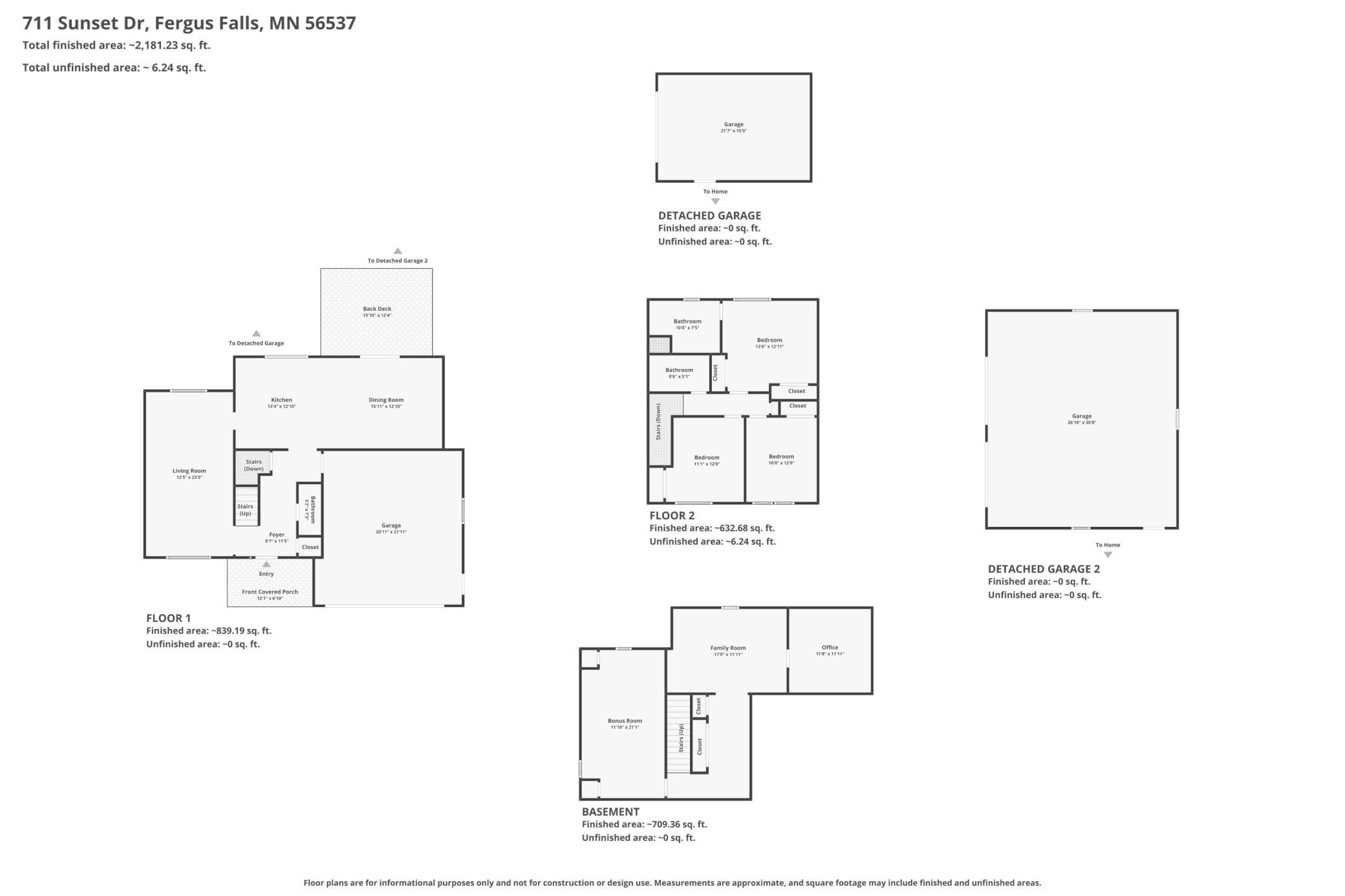 Combined Floor Plans