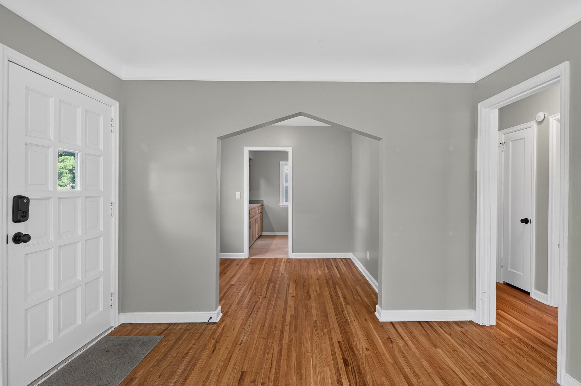 View of Living Room / Dining Room and into Kitchen