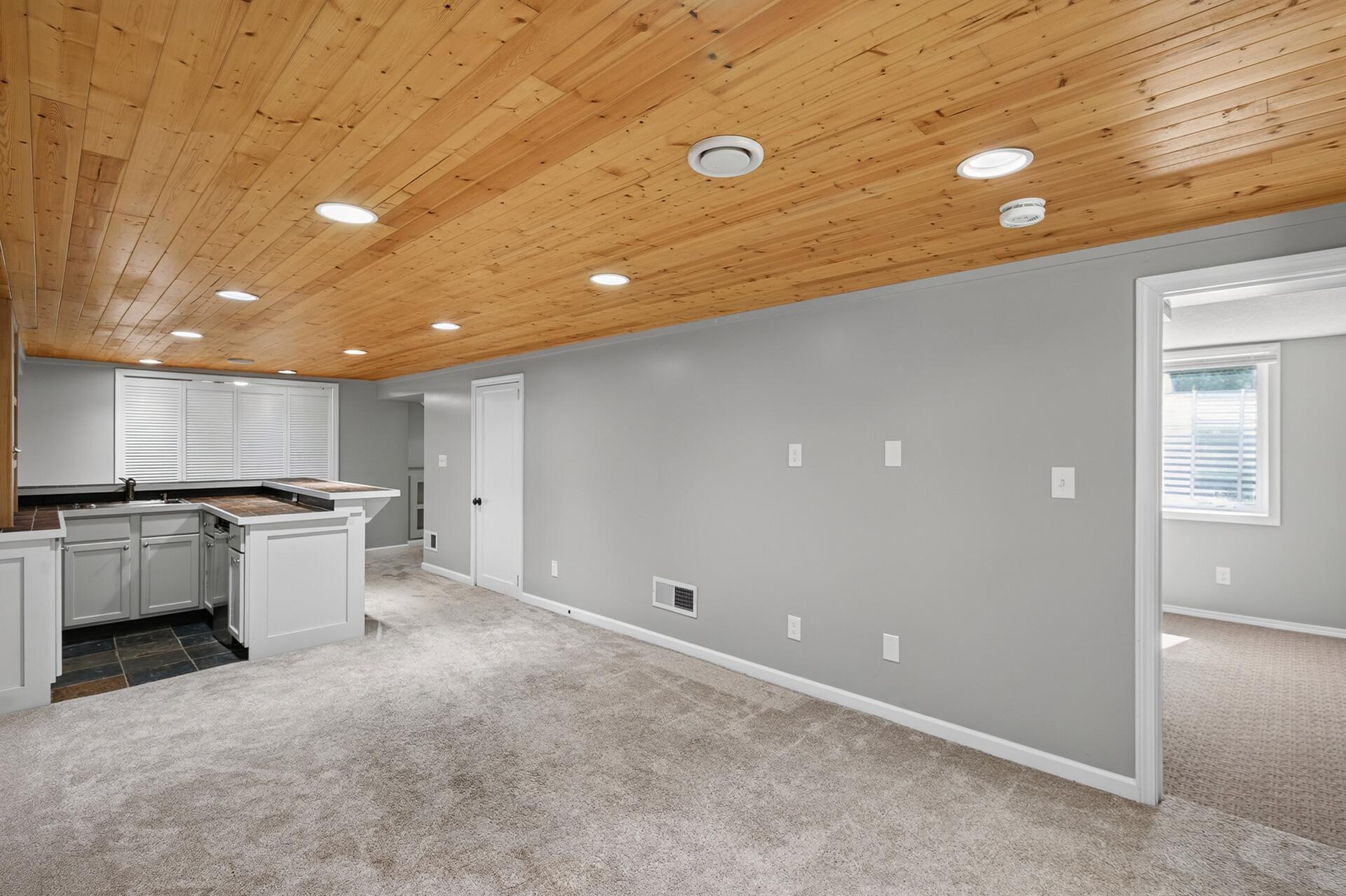Family Room/ Bar configuration offers many uses