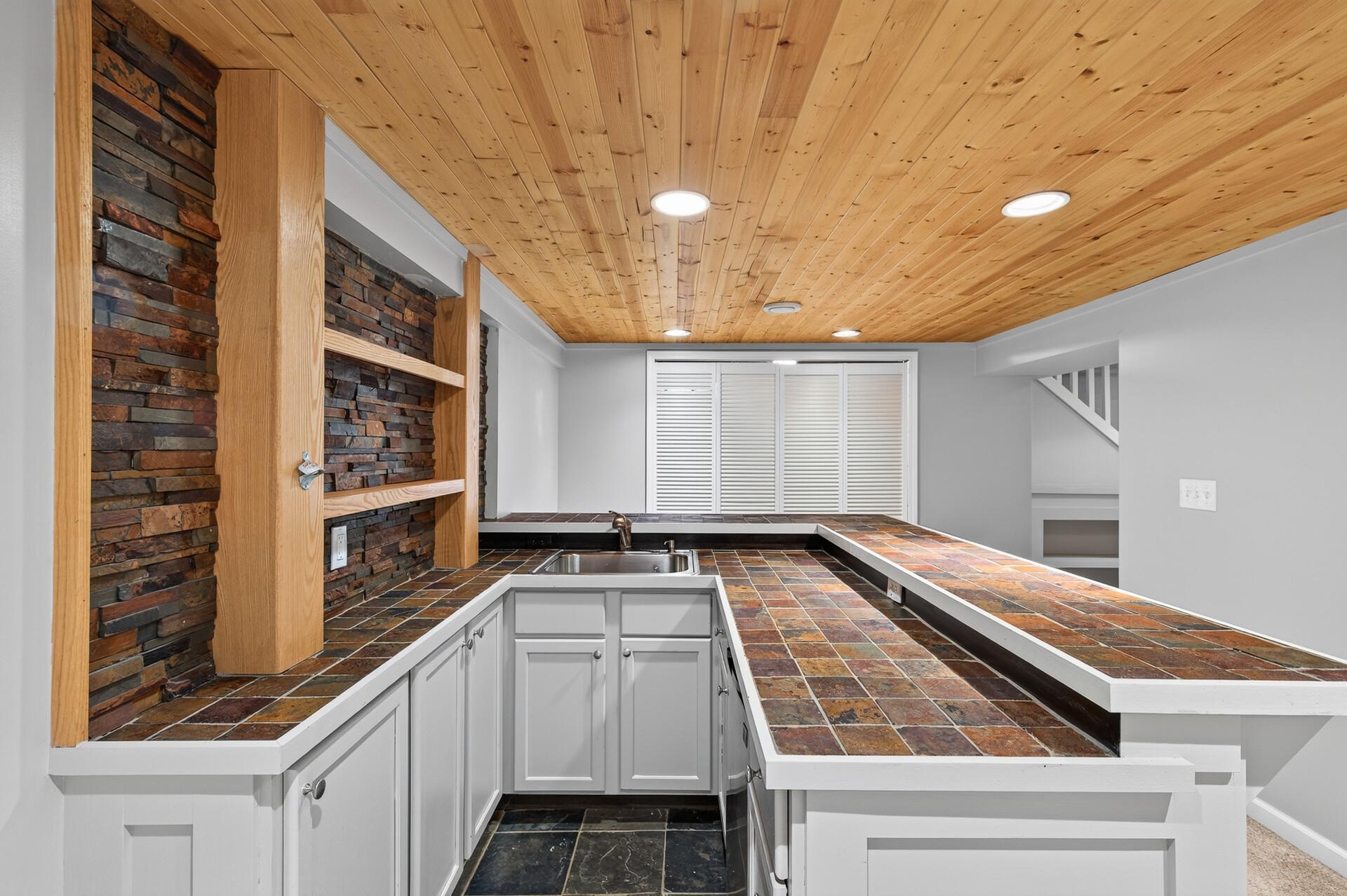 Tiled Bar Countertops