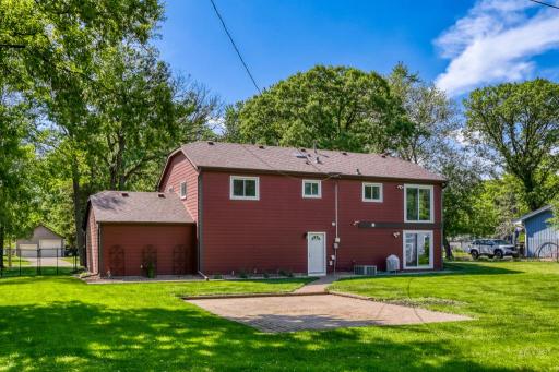 Extra large back patio for the picnic table or add your solo stove for a bonfire area.