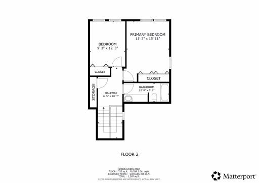 Upper level Floor Plan