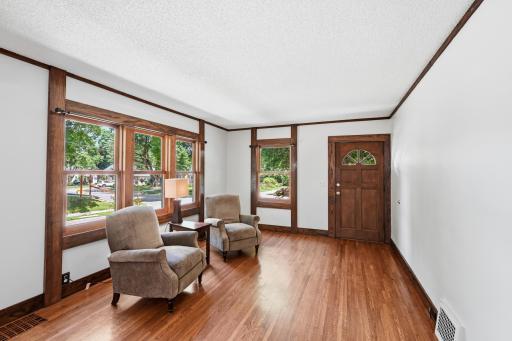 Big windows make the spaces light and bright. The entire home has been freshly painted making the house move-in ready.