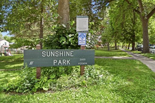 Located across the street from the neighborhood park.