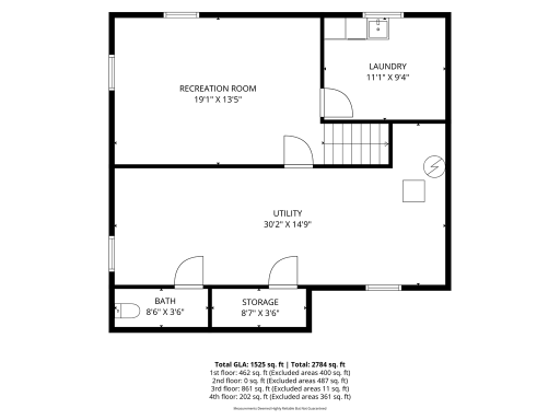 Basement floorplan. All floorplans are available in supplements.
