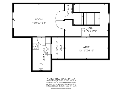 Upper level floorplan. All floorplans are available in supplements.