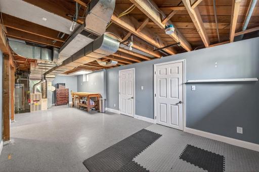 Additional closet storage space, plus 1/4 bath.