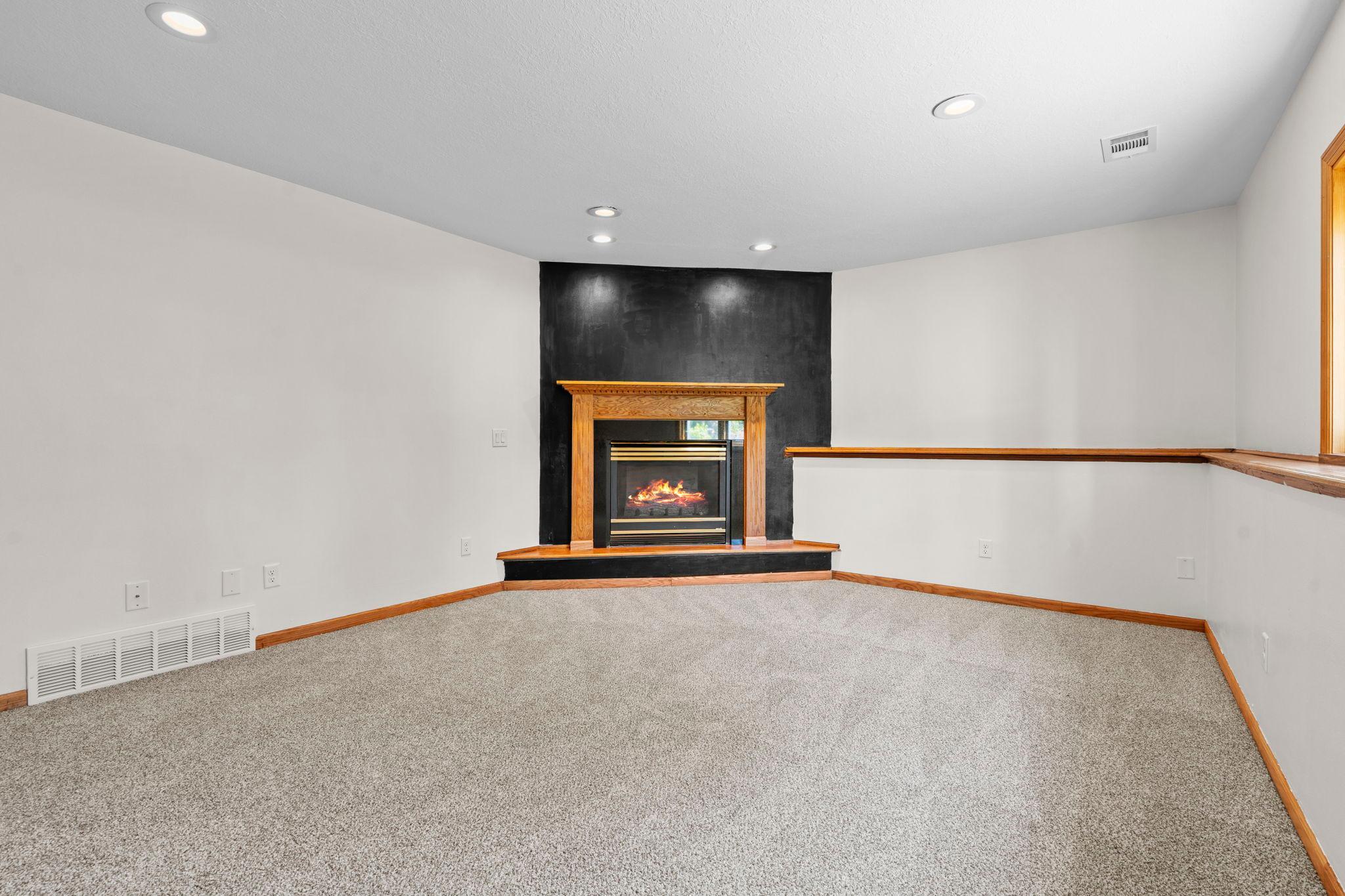 LL Family Room w/ Gas Fireplace