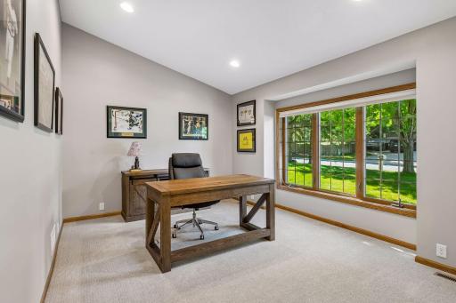 Main level flex room currently being used as an office