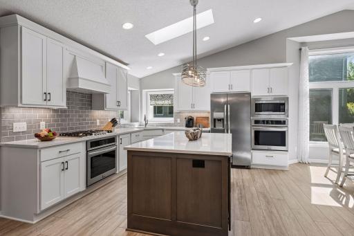Stainless steel appliance with a double oven and cooktop!
