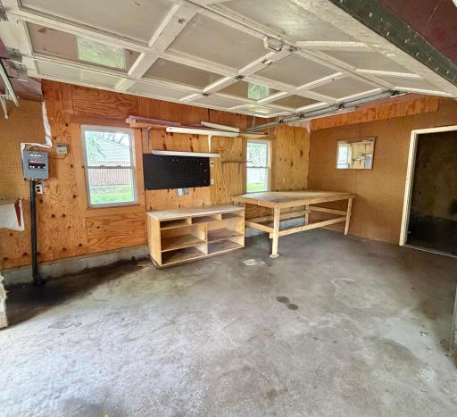 Versatile Workshop area with a Large Storage closet