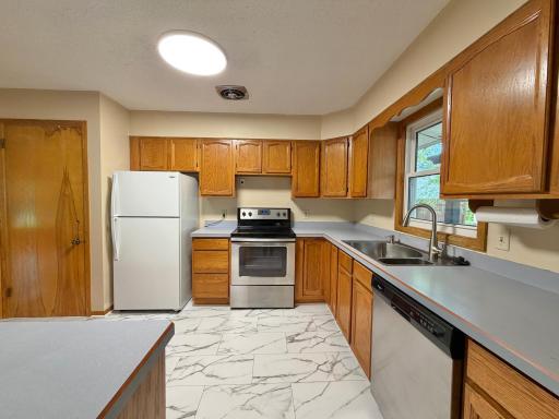 Updated Kitchen with an abundance of cabinet and countertop space