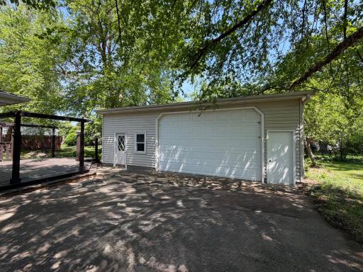 Generous oversized Garage with space for vehicles and more!