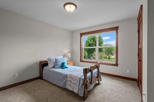 This fourth bedroom all on one level is the "Jack" for the "Jack-and-Jill" suite.