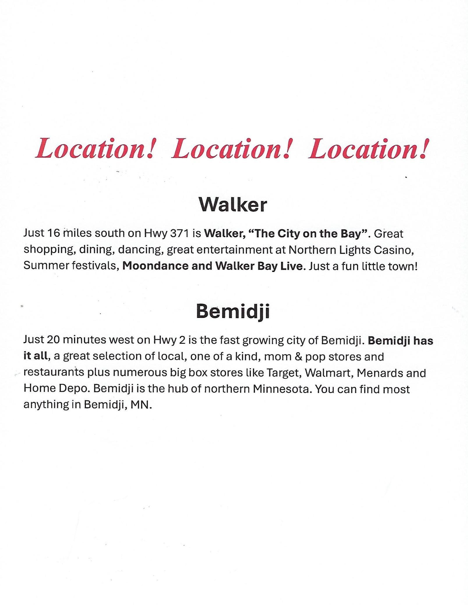 Location significance