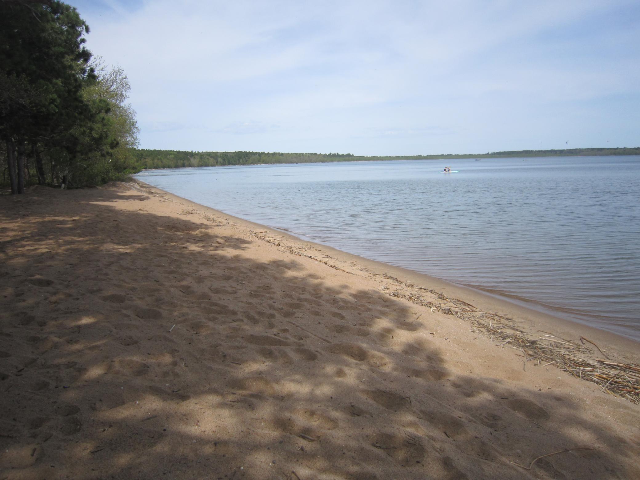 Public swimming beach