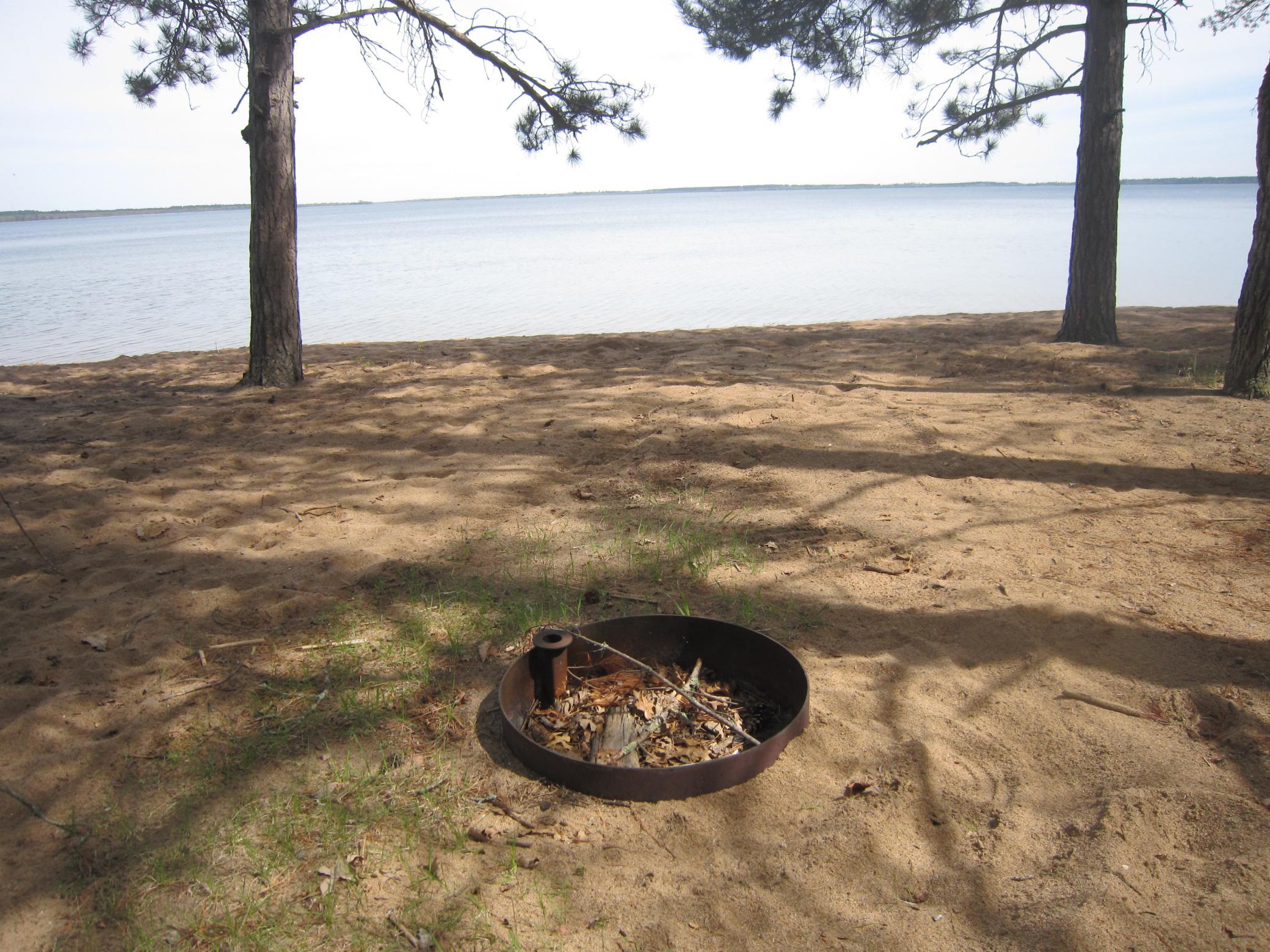 Public picnic, beach & firepit area