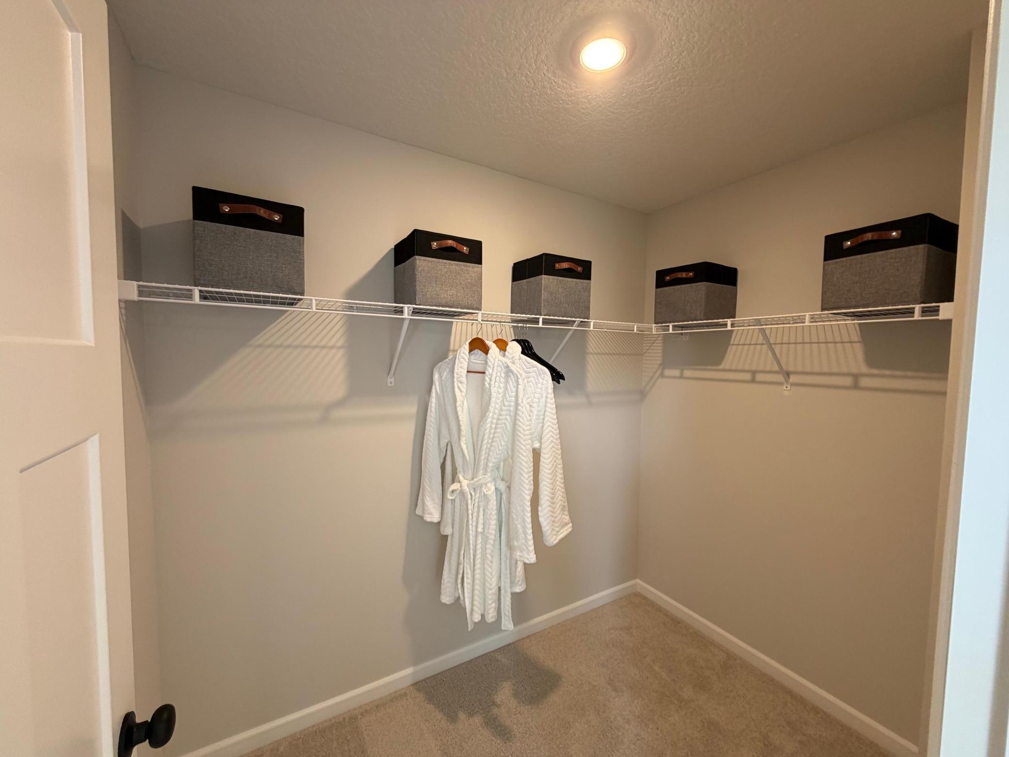 A great look at the owner's closet.