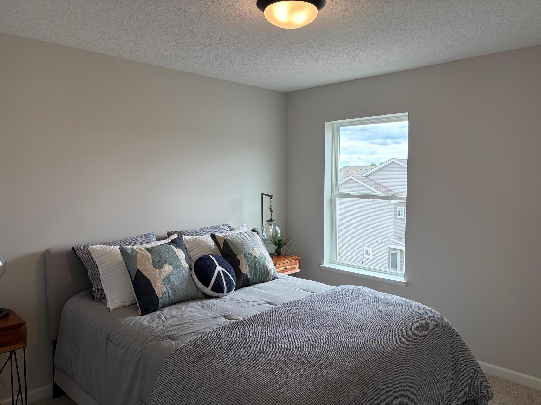 The secondary bedrooms are perfectly sized for everyone.