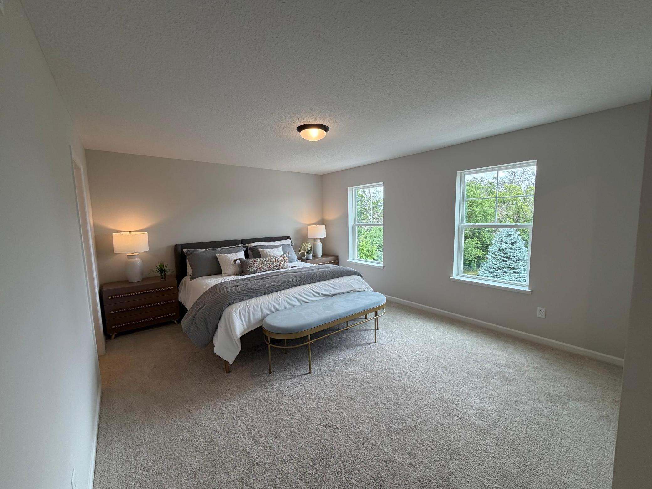 In the Owner’s bedroom there is plenty of space for a king size bed and enough closet space to handle even the biggest garment collection.