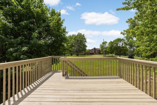Deck that walks out from the casual dining room